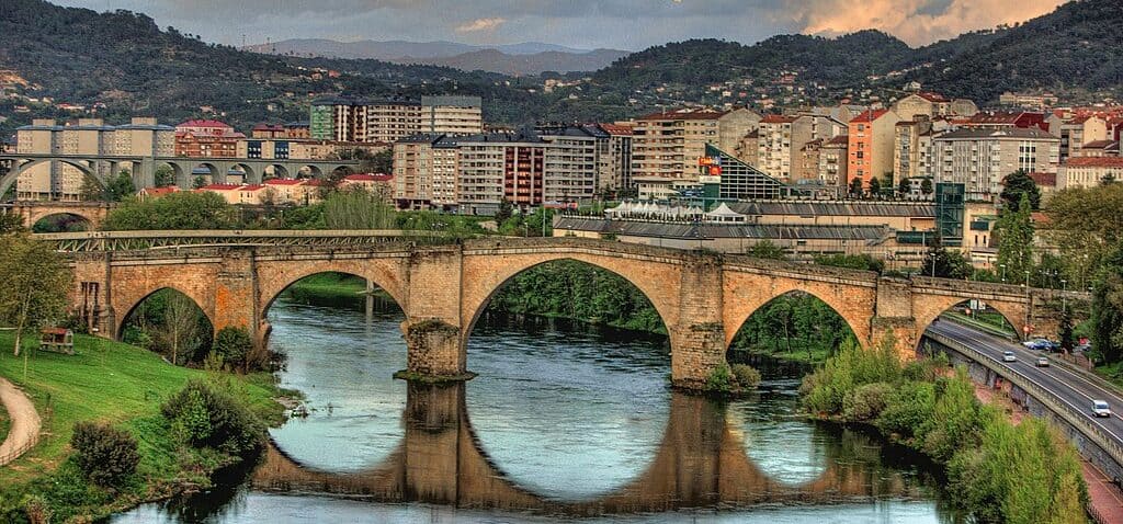 Roman bridge, Ourense, Spain
